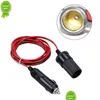 Other Auto Electronics New 12V 10A Car Cigarette Lighter Socket Extension Cord 2/5 Meters Male Plug To Female Interior Drop Delivery A Dhpmq