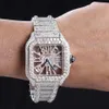 Premium Quality Iced VVS Lab Lab Crescido Mechanical Automatic Diamond Watch Men Women