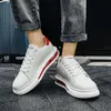 Mäns tjocka ensamma casual brädskor Youth Air Cushion White Sneakers Big Size EUR 39-46 Laser Reflective