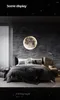 벽 램프 현대 달 LED 램프 창조적 인 벽화 거실 배경 침대 옆에 가벼운 장식 미니멀리스트 아트
