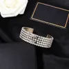 LETTRE CLASSIQUES C BANGE FEMME Men Cclies Ouverture Cuff de luxe Designer Bijoux Femmes C Logo Bracelet Gold Chanells Charm Bracelets 630