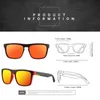 Gafas de sol Fashion Square Retro polarizado para hombres con la pesca del diseñador de la marca de lujo UV400 Gafas H240429