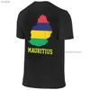 تي شيرت نسائي 100 ٪ من القطن النقي Mauritius Map Map Badge T-Shirt Double Printed for Mens Summer Short Shirged Harajuku T-Shirt S-6xlwx