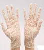 Bridal Evening Wedding Party Sheer Lace Gants Costume Costume Mittens Evening Fancy Dish Prom Christmas Faven White Ivory Black 4151362