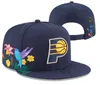 Indiana''pacers'ball Caps Flowers Patched Snapback Hats Sport Team Basketball Chicago Hat 23-24 Champions Baseball Cap 2024 Finale Sports Verstelbaar Chapeau A0