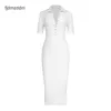 Dress for Women Short Sleeve Dresses Designer New Button Lapel Slim Thread Fashion Able Womens Clothing Sells Well High Waist Midi