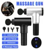 4200rmin Thérapie Massage pistolet à 6 vitesses Masseur musculaire Pain Sport Massage Machine de détente Corps Slimming Relief 4 Heads8672837