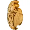 Декоративные фигурки коробочка вырезанная подвеска Cicada: ремесленная деревянная игрушка для мужского подарка Символическое мастерство