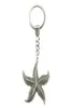 6 sztuk łańcucha kluczowego Key Pierścienie Kluczowe klucze do klawiszy Starfish 50x43mm5431987