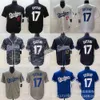 Jerseys Odzież Dodgers Jersey 17 Ohtani Hafted Japończyka elity fanów zespołu Elite Transfer