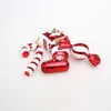 Weihnachtsdekorationen Plastik B.Ubles Weihnachtsbaum Anhänger Festliche Hänge auf Hänge Candy Cane Geschenkbox Strumpfurlaub für