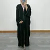 Этническая одежда женская мусульманская пальто Долман рукав Ближний Восток Дубай Коллаж Стад Жемчужина Свободный плюс размеры Кардиган Халабия для женщин