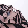 Rhude Shirt Designer Luxury Fashion Classic Classic Casual Casual Shirts New Zebra Pattern Lettre broderie Casual Shirt Short Pantal