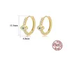 Neue Augenoelen Ohrringe S925 Silber plattiert 18k Gold Frauen Ohrringe heiße europäische und amerikanische beliebte Mikro -Set Zirkon High -End -Ohrringe Juwely Valentinstag Geschenk SPC
