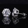 Starsgem Lab Diamond Jewelry Diamond Earring 4 Carat Round D Colorless Diamond Stud Earring