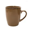 Mugs Creative Border Gold Handle Ceramic Coffee Tea Juice Drink C Breakfast Milk Cup