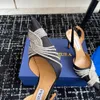 EW aquazzura стразах-хрустали с кристаллом сандалия