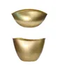 Ootdty Gold Metal Flower Planter Jarrón Suculento Contenedor de plantas Decoración del hogar al aire libre 2107125771650