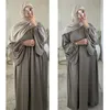 Abbigliamento etnico Dubai saudita Abaya Donne musulmana Preghiera musulmana Long Maxi Dress Turchia Arabo Kaftan Party Eid Eid Partito Islamico Ramadan Femme Marocco