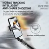 Selfie monopods smartphone mobiele video stabilisator bluetooth selfie stick statief realtime verticale schietbeugel wx