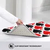 Tappeti picche "rosse e nere 3d morbido non slip tappeto tappeto pad pad aceta per vasche di cardiste