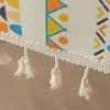 Panno da tavolo toemiano cotone e lavaggio in lino in telaio libero in stile etnico bassa rettangolare panoramica per la casa impermeabile