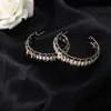 luxury Designer CClies Stud hoop Earrings Pearl Diamond Drop Gold C Earring for Woman Fashion Not Fade Silver Wedding women chanells earings 1235