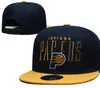 Indiana'''Pacers''ball Caps Flowers Patched Snapback Hats Sports Team Basketball Chicago Hut 23-24 Meister Baseball Cap 2024 Finals Sport verstellbarer Chapeau A6