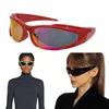 Designerin Frau Reflektierende Sonnenbrille Strand reflektierende Sonnenbrille Acetat quadratische rechteckige Passform Mode vielseitig B0253 Neutrale Luxus -Sonnenbrille UV400
