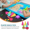 Песчаная игра в воду в приморских пляжных игрушках песчаных конусов мороженого и выкопайте открытые игрушки для детей D240429