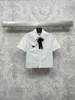 Camicette femminile camicie designer brodo a filo logo di ferro a maniche corte per le donne 24 primavera/estate New Age Riducing Girl Style Girl IncA casual Lavani Top YBD6