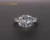 Onerain Classic 100 925 Sterling Silver Citrine Pink Sapphire Moissanite Gemstone Engagement Anelli da cocktail Gioielli interi J198573032