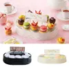 Wegwerp servicetoewerkers transportband sushi machine 360 graden automatische roterende cupcakes macarons draaitable display standaardplaten voor bruiloft