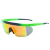 Designer Sunglasses Fashionable large frame sunglasses one-piece outdoor sports and cycling glasses large frame sunglasses surrounded on both sides 19103