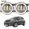 Eemrke LED Fog Lights Assembly 30W / 40W pour Renault Captur (J5_ / H5_) x87 2013-2019 avec lentille claire les yeux ange