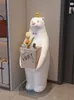 Dekorative Figuren nordisches Wohnzimmer kreative Polarbären Statuen Aufbewahrung großer Boden Willkommen Dekorationen Handwerk Dekor Hauswarming Geschenke