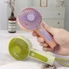 Elektrische fans Mini Portable Fans 3 Gear Handheld USB Oplaadbare ventilator Mini Desktop Air Cooler Outdoor Fan Cooling Travel Hand Fans D240429