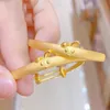 Härliga baby armband gula guldpläterade kanin kanin armband för barn barn barn trevlig födelsedagspresent