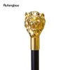 Gold Luxury Lion Hand Fashion Walking Stick per feste decorative canna da passeggio Elegante Crosier Knob Walking Stick 93cm 240416