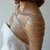 Accessoires de costumes exquis brillance ramionnage du corps de mode de mariage de la mode cristal épaule épaule