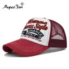 Capes à balle Broidered Baseball Hat Nouveau été Solide Sunhat Mesh Mens Unisexe Youth Cotton Buckle Fashion Hip Hop Fishing Q240429
