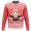 Kadın Sweaters Noel Anime AHEGAO Kazak Hediyesi Noel Baba Külkü Erkek 3D Sweatshirt ve En İyi Sonbahar ve Kış Giyim 2023 NOCENTYL231107