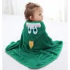 Towels Robes Cute cartoon hooded baby towel soft cotton+bamboo 75 * 75cm baby shower gift baby swimming beach bathroomL2404