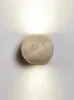 Wall Lamps Led Lamp Stone Round Bedroom Bedside Light Up And Down Foco Changeable GU10 Bulb Home Room Decoration Lighting 110V 220V