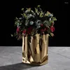 Vases Modern And Simple Silver-plated Ceramic Decorations Northern European Light Luxury Home Decoration Handicrafts