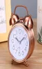 Creative Alarm Clock Vintage Retro Silent Pointer Clocks spelen bell luide wekker met licht bed thuis decor8382852