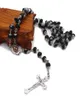 Crystal Rosary Cross Necklace Prayer Beads Catholic Saints기도 용품 Gifts5643796