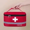 Medicina multifunción Bolsa de viaje de viajes portátiles engrosados ​​Kit de primeros auxilios Box de campamento Píldora Accesorios de cubos de almacenamiento Pack
