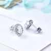 Classici orecchini personalizzati in moissanite gioielli 925 orecchini a forma ovale con rodio in argento sterling