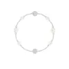 Swarovskis armband designer kvinnor original kvalitet lyx mode kristall enkel full diamant pärla armband kvinnor söt pärla bubbla magnetiska spänne armband